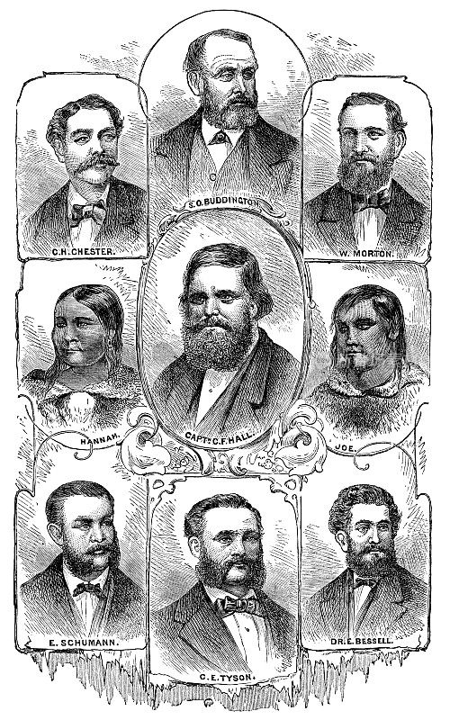 北极星探险队1871年至1873年船员肖像- 19世纪